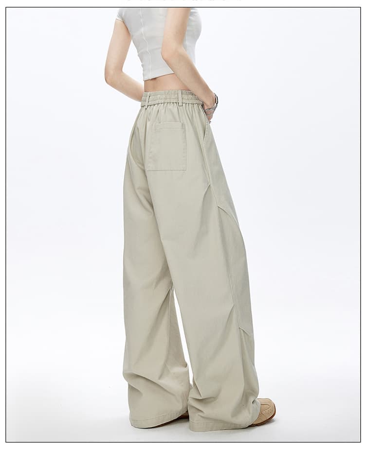 ストリートファッション ワイドシルエットカーゴパンツ