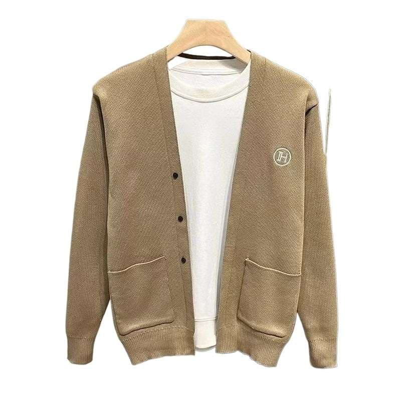 ストリートファッション シンプルシルエットのカジュアルカーディガン