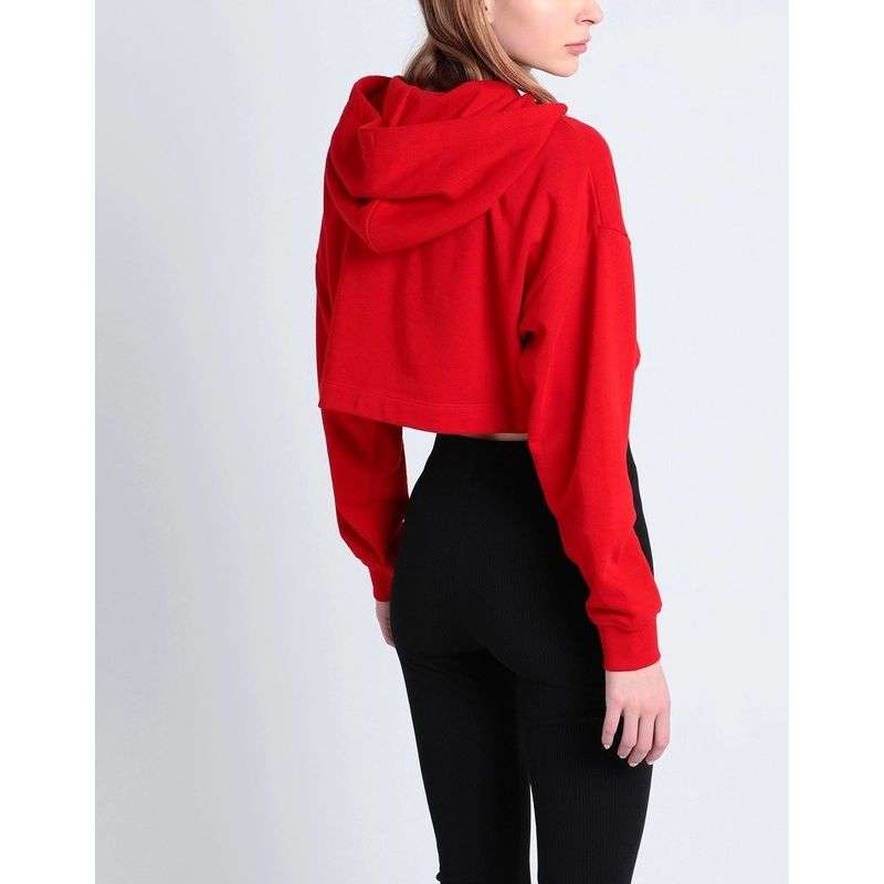 ストリートファッション クロップド丈ハーフジップパーカー