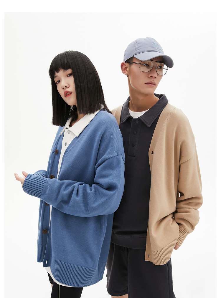 ストリートファッション オーバーサイズニットカーディガン