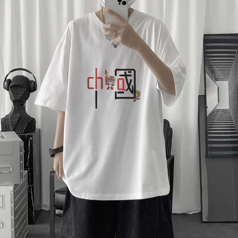 ストリートファッション アート柄オーバーサイズカットソー