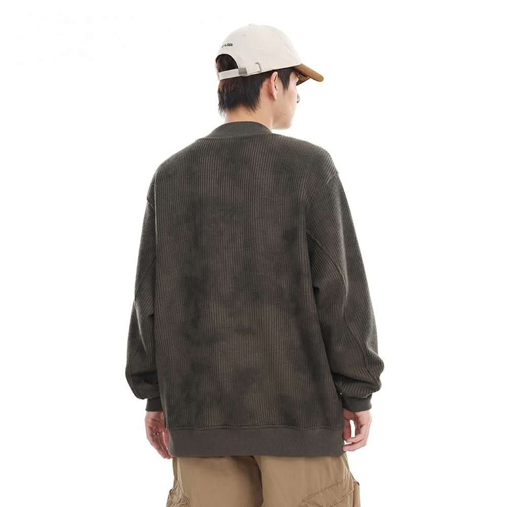 ストリートファッション オーバーサイズリブニットセーター