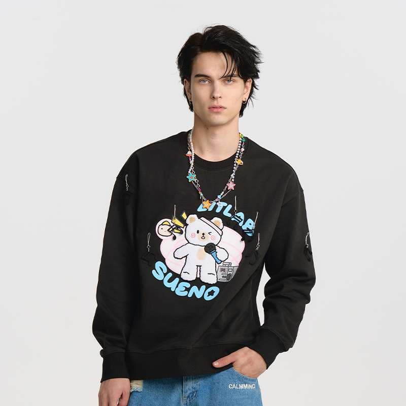 ストリートファッション リトルベアミュージックスウェット