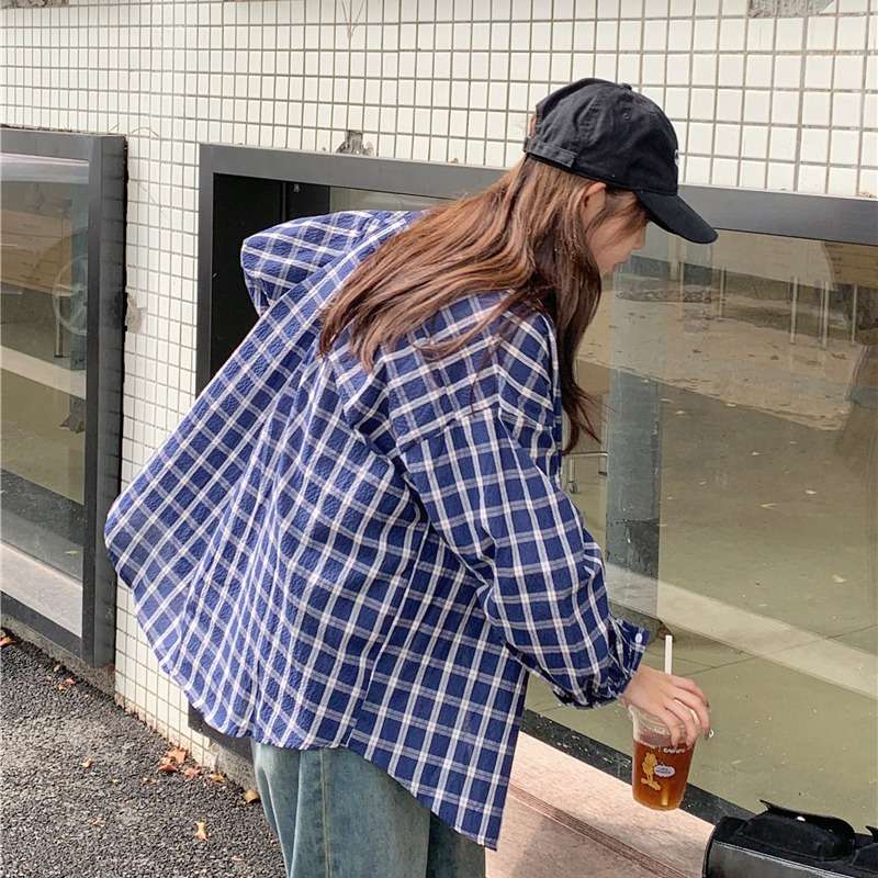 ストリートファッション オーバーサイズチェックシャツ