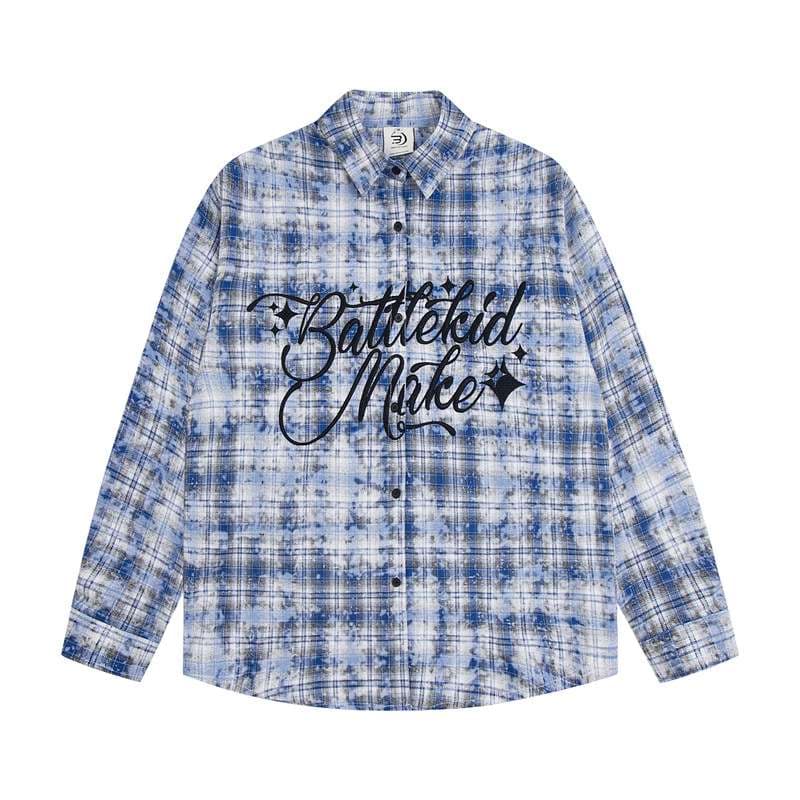 ストリートファッション バトルキッドメイク ストリート系チェックシャツ