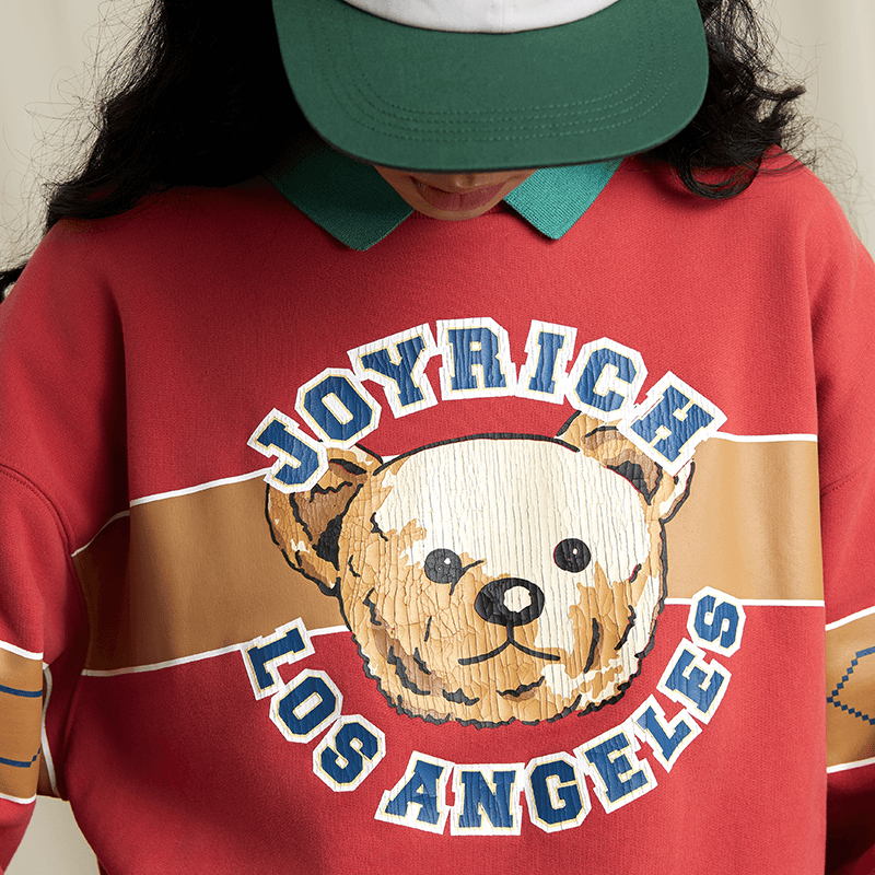 ストリートファッション ストリート系ロゴ入りスウェットトレーナー