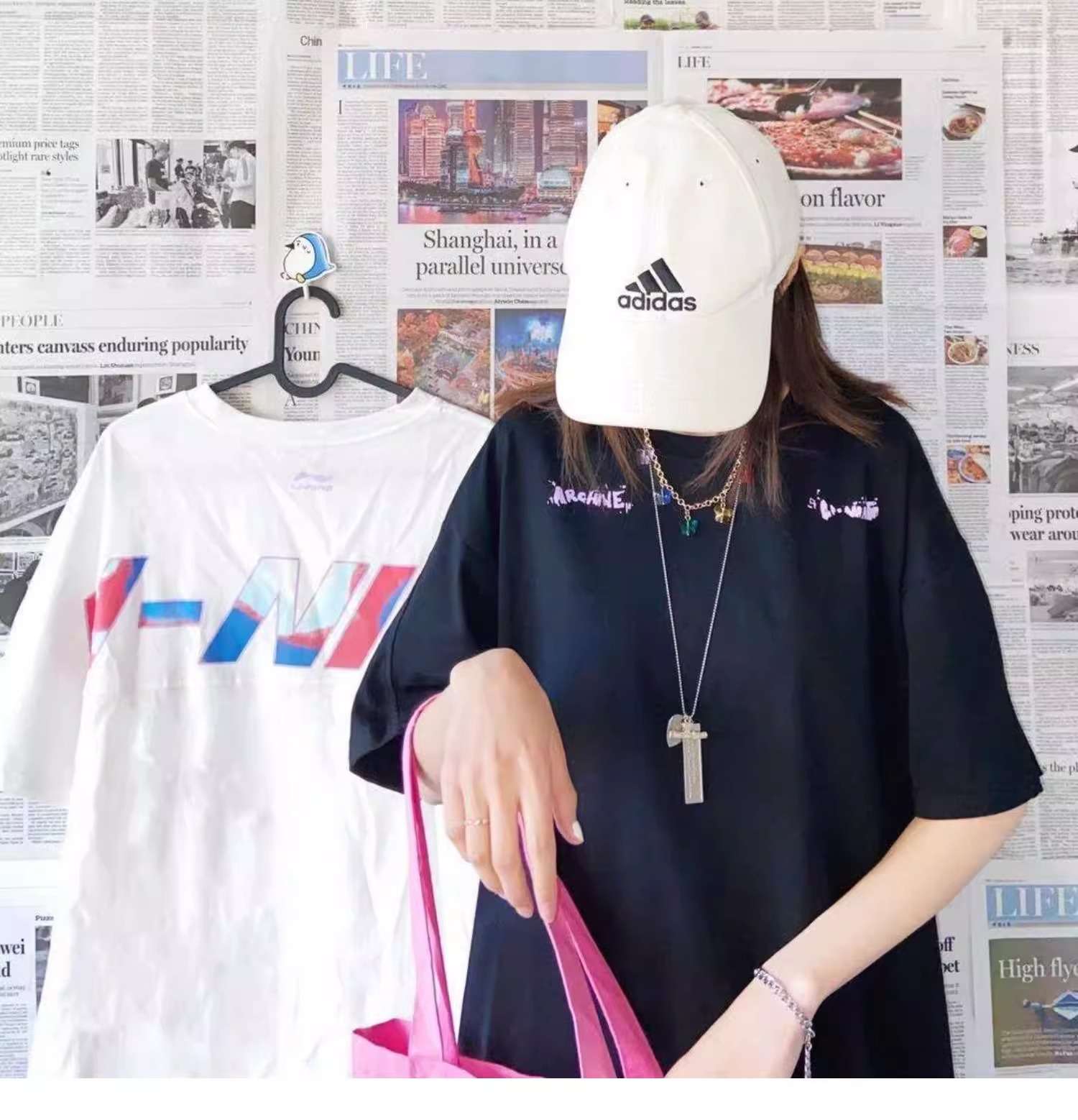 ストリートファッション ストリート系スポーティーロゴTシャツ