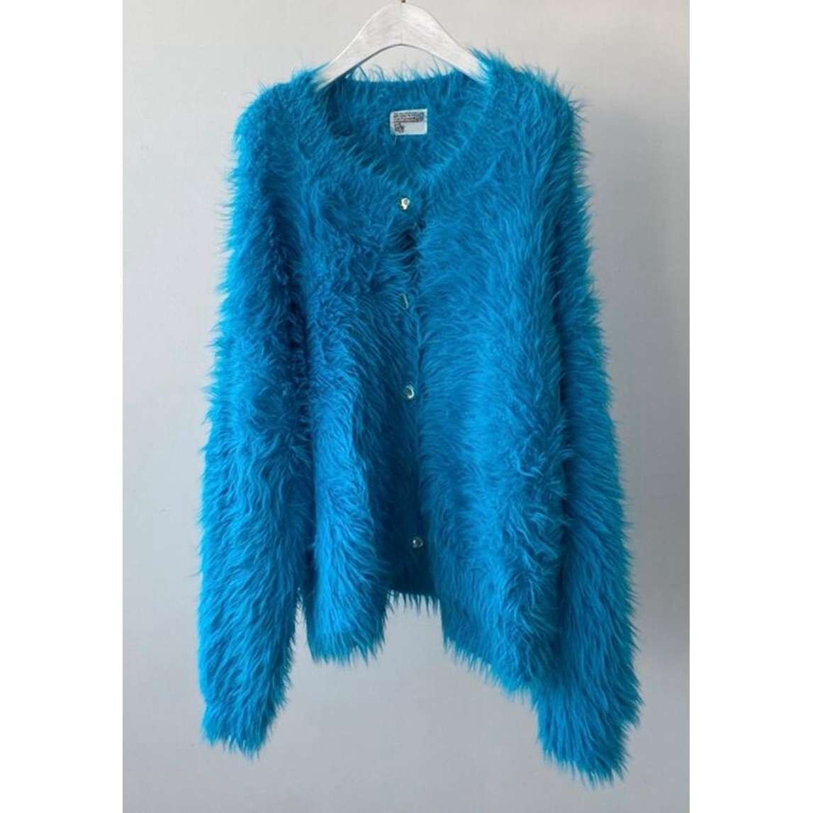 ストリートファッション もこもこファーカーディガン