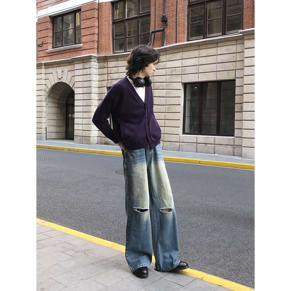 ストリートファッション オーバーサイズカーディガン