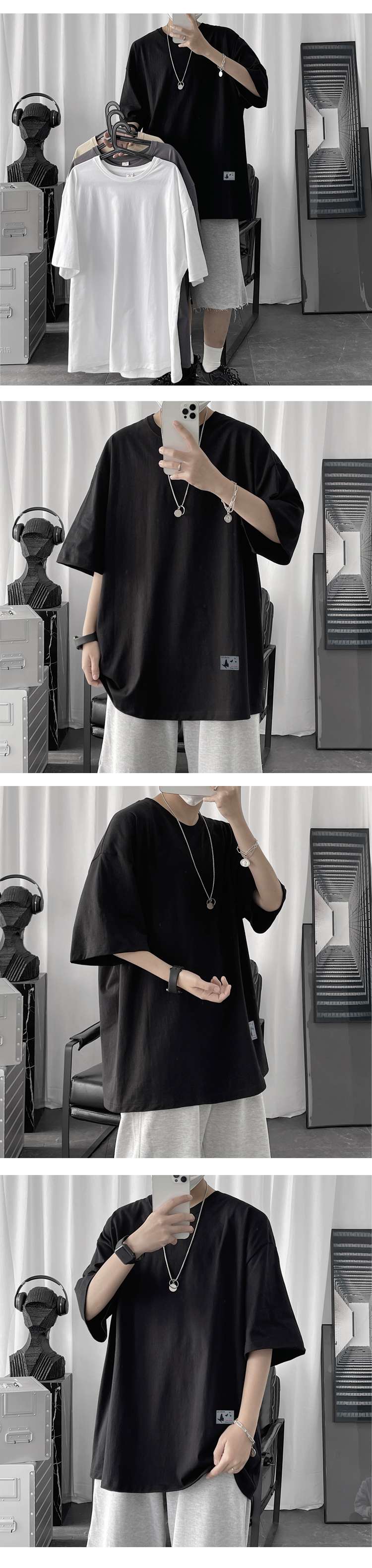 ストリートファッション アート柄オーバーサイズカットソー