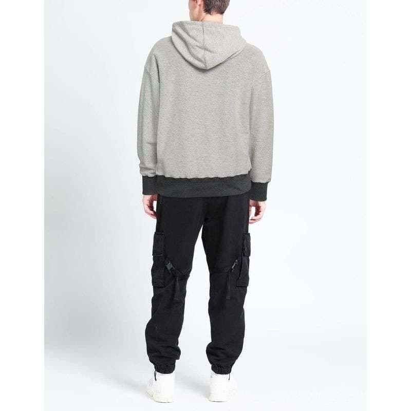 ストリートファッション レインボーロゴ刺繍入りパーカー