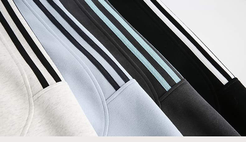 ストリートファッション サイドライン ゆったりパーカー