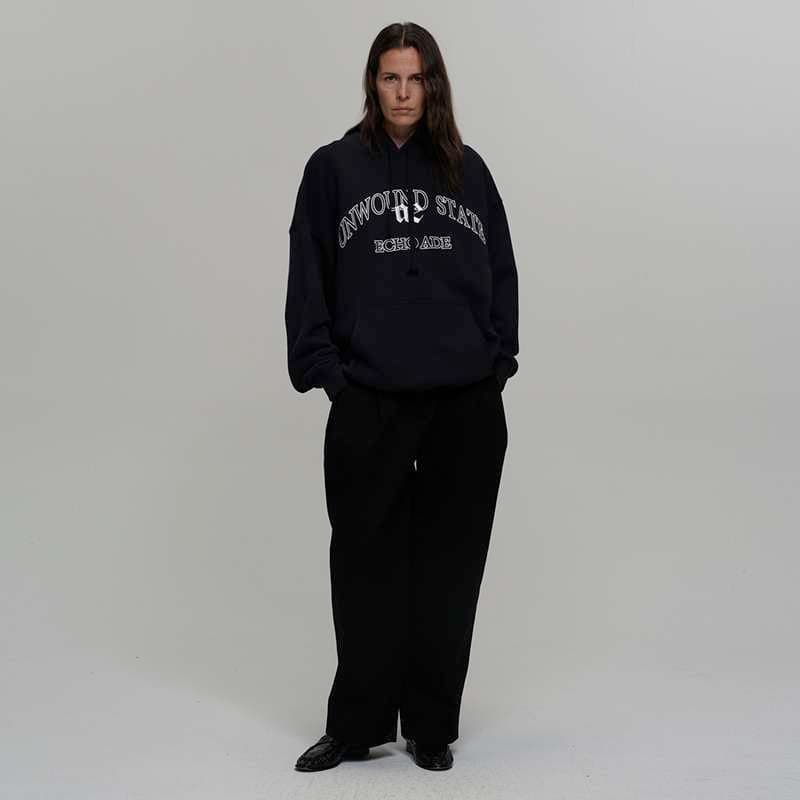 ストリートファッション ビッグシルエットユニバーシティパーカー