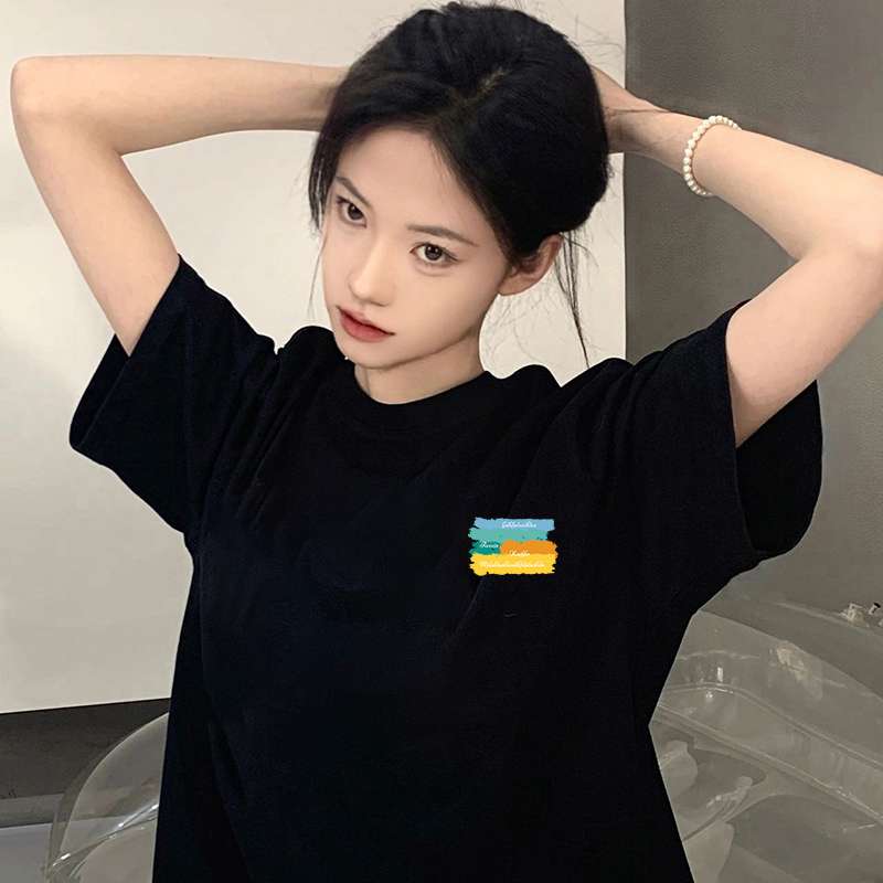ストリートファッション ポップアートプリント半袖Tシャツ