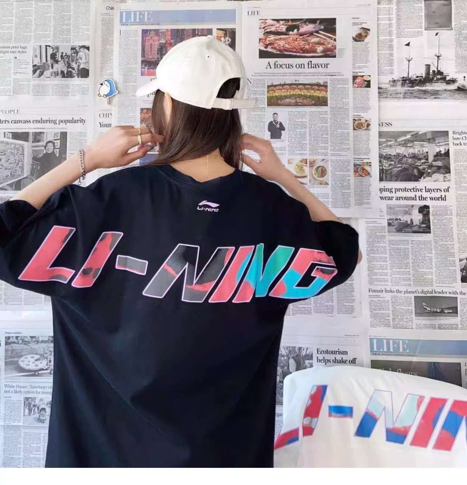 ストリートファッション ストリート系スポーティーロゴTシャツ