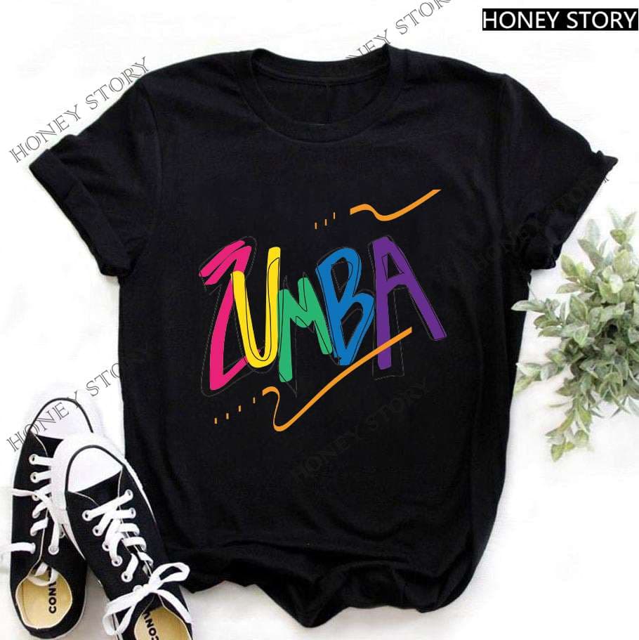 ストリートファッション ズンバダンスエクササイズ半袖Tシャツ