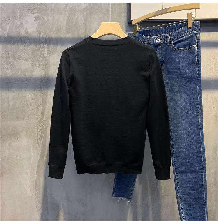 ストリートファッション シンプルベーシックVネックカーディガン
