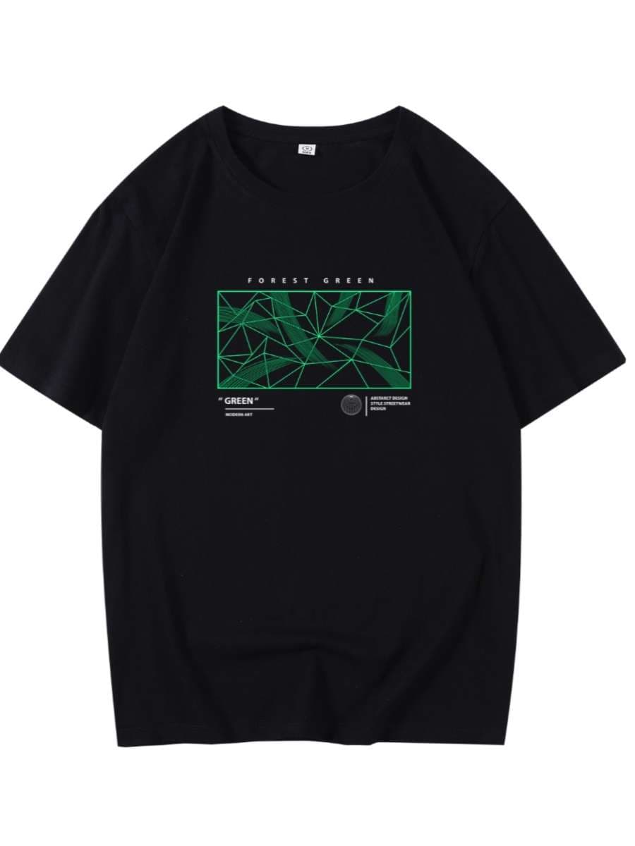 ストリートファッション シンプルロゴ入りメンバーズTシャツ