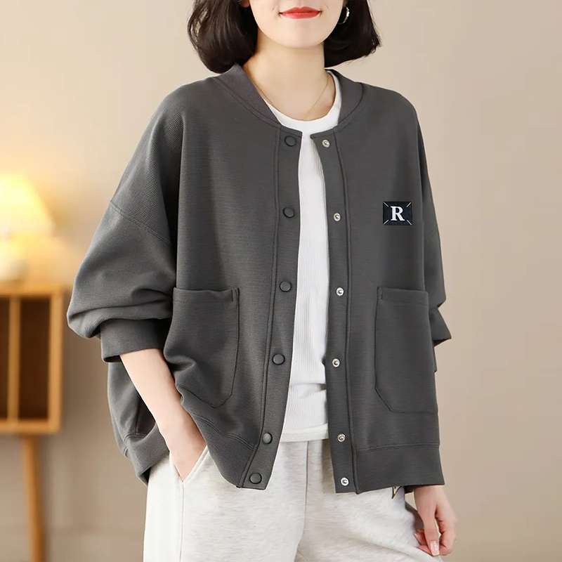 ストリートファッション カジュアルオーバーサイズボンバージャケット