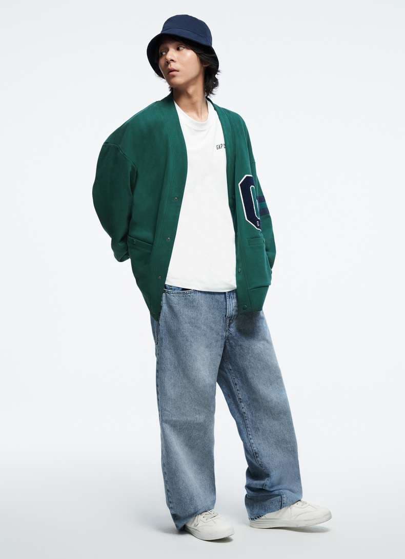 ストリートファッション ストリート系カレッジ風カーディガン