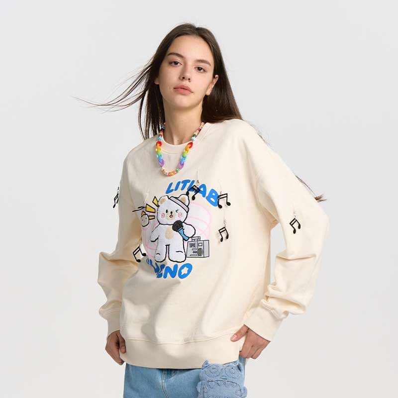 ストリートファッション リトルベアミュージックスウェット