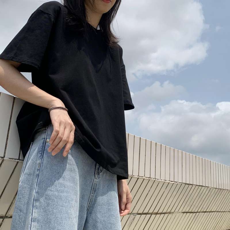 ストリートファッション オーバーサイズカジュアルTシャツ