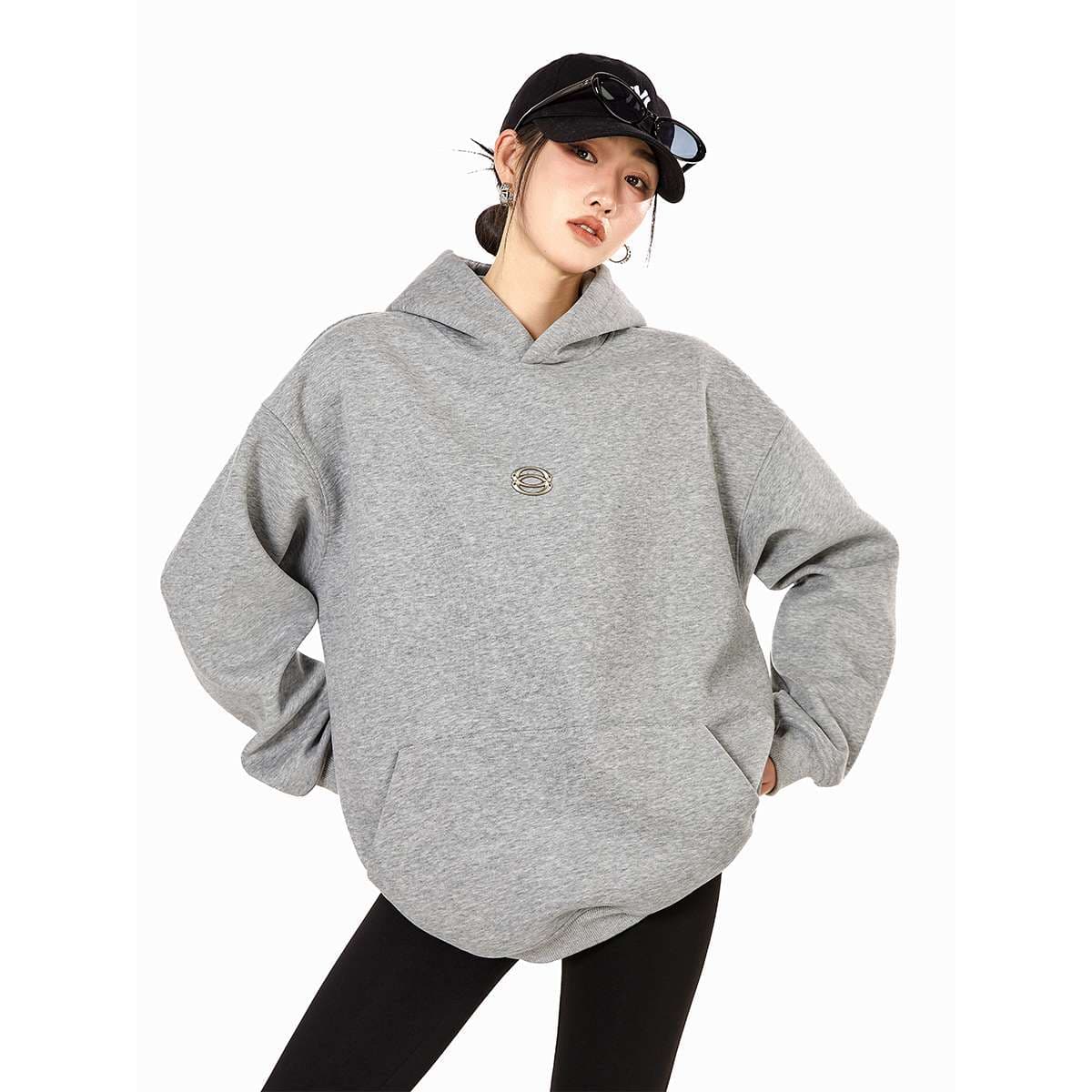 ストリートファッション オーバーサイズゆったりストリートパーカー